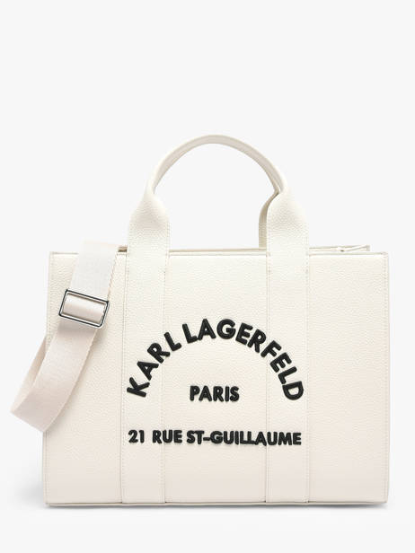 Handtas Rsg Leder Karl lagerfeld Wit rsg B1W30041